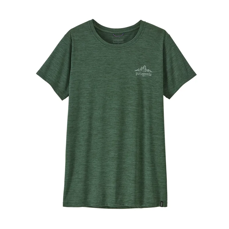 Patagonia Cap Cool Daily T-Shirt Women's Cloud Crag Canopy Green X-Dye-1