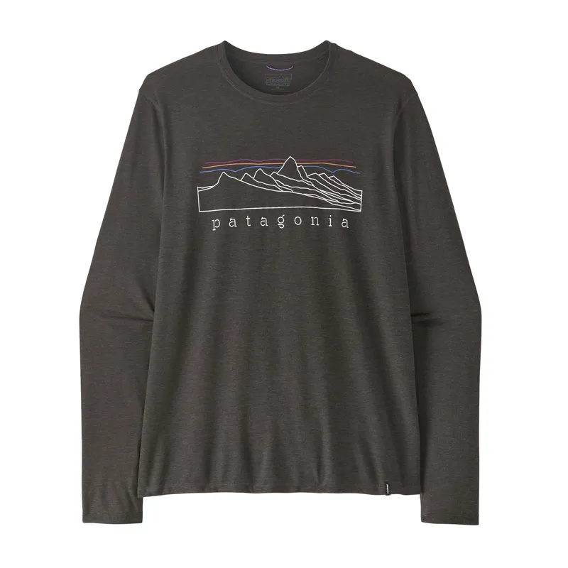 Patagonia Capilene Cool Trail Shirt Stratapeaks Men's Ink Black