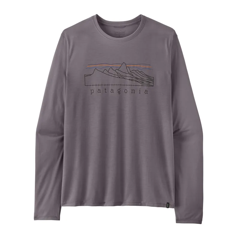 Patagonia Capilene Cool Trail Shirt L/S Stratapeaks Men's May Grey