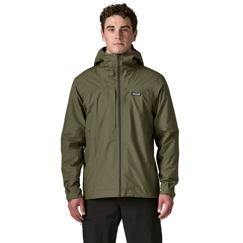 Patagonia Insulated Boulder Fork Rain Jacket Mens Basin Green-1