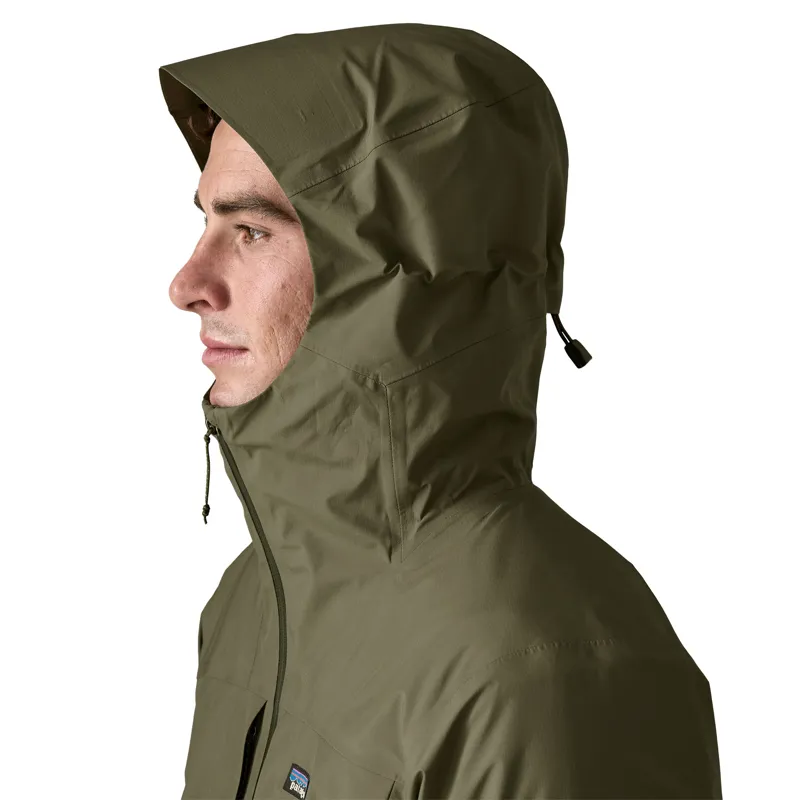 Patagonia Insulated Boulder Fork Rain Jacket Mens Basin Green-2