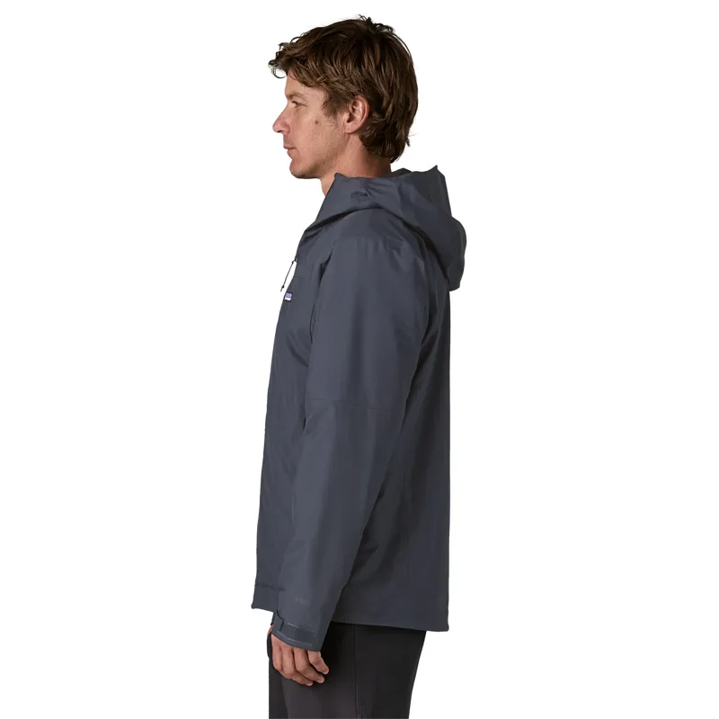 Patagonia Insulated Boulder Fork Rain Jacket Mens Smolder Blue-3