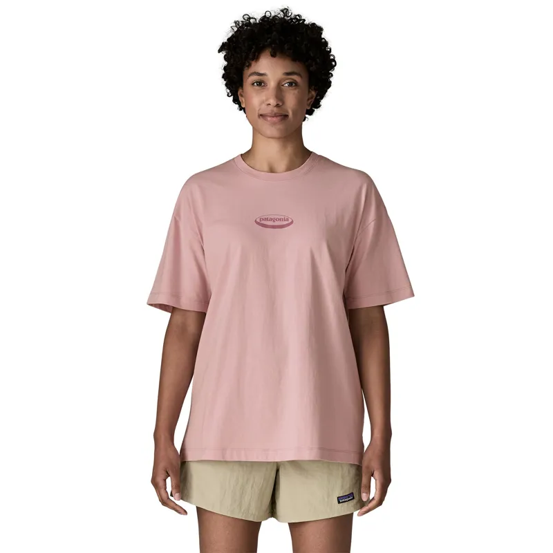Patagonia Oval Logo Oversize T-Shirt Women's Quiet Violet-1