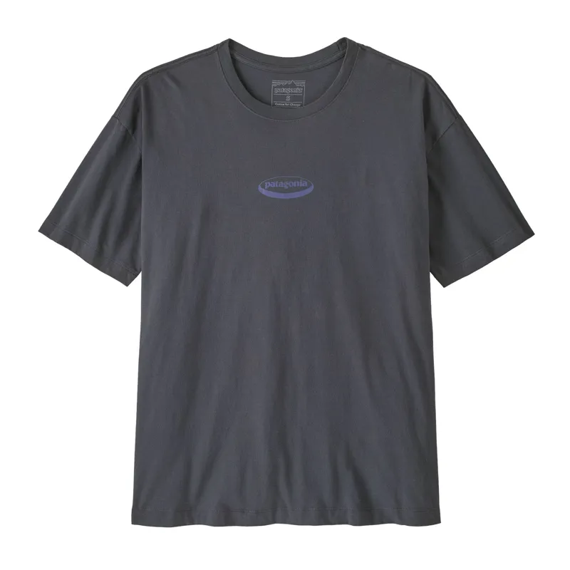 Patagonia Oval Logo Oversize T-Shirt Women's Smolder Blue