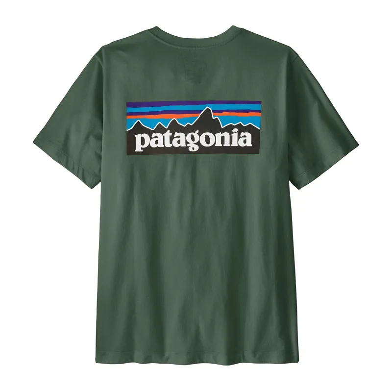 Patagonia P-6 Logo T-Shirt Mens Canopy Green