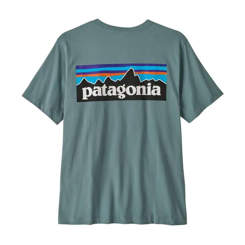 Patagonia P6 Logo T-Shirt Men's Blue Sage