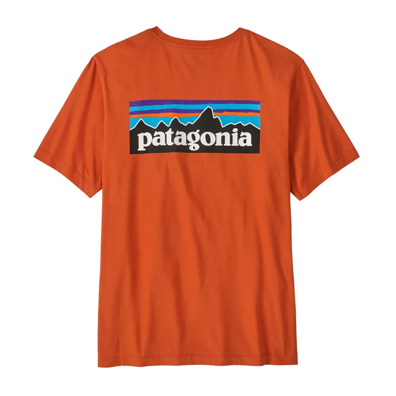 Patagonia P6 Logo T-Shirt Men's Coal Orange