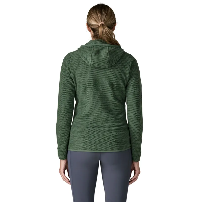 Patagonia R1 Air Full Zip Hoody Womens Fleece Jacket Canopy Green-2
