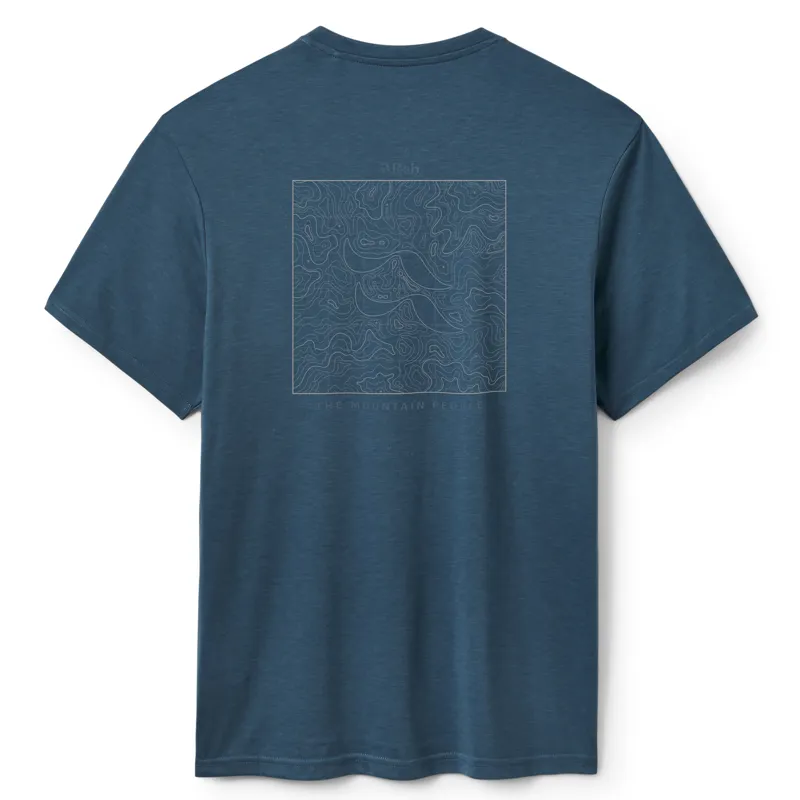 Rab Crimp Elevation T-shirt Mens Tempest Blue