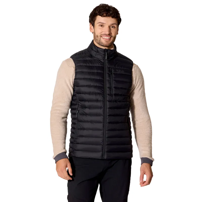 Rab Microlight Vest Men's Down Insulated Gilet Black-2