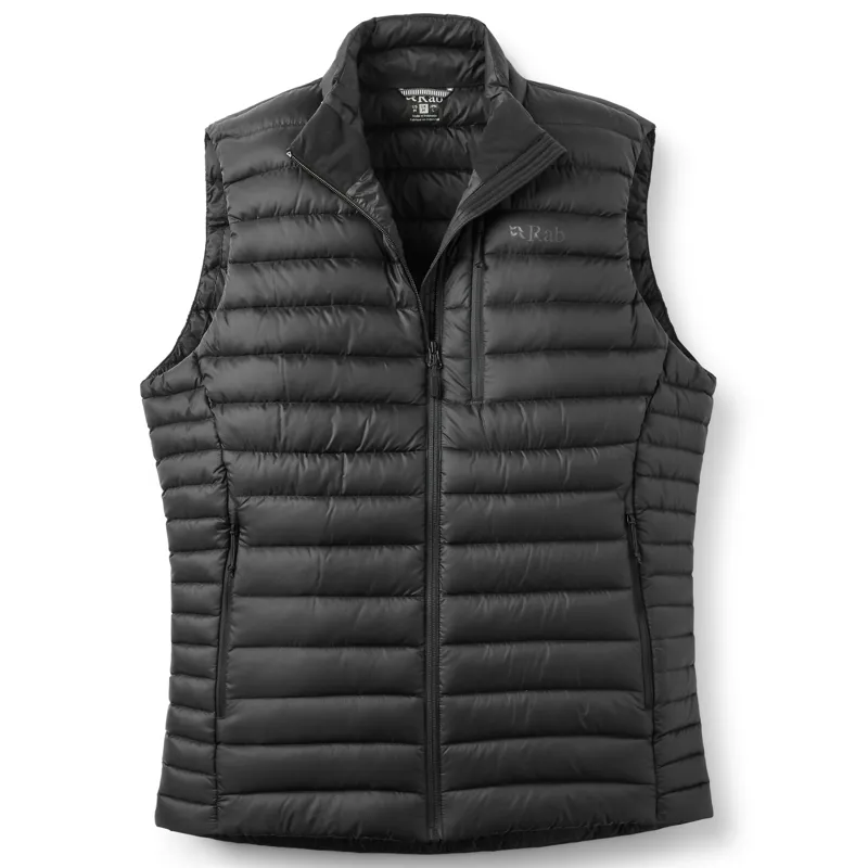 Rab Microlight Vest Men's Down Insulated Gilet Black