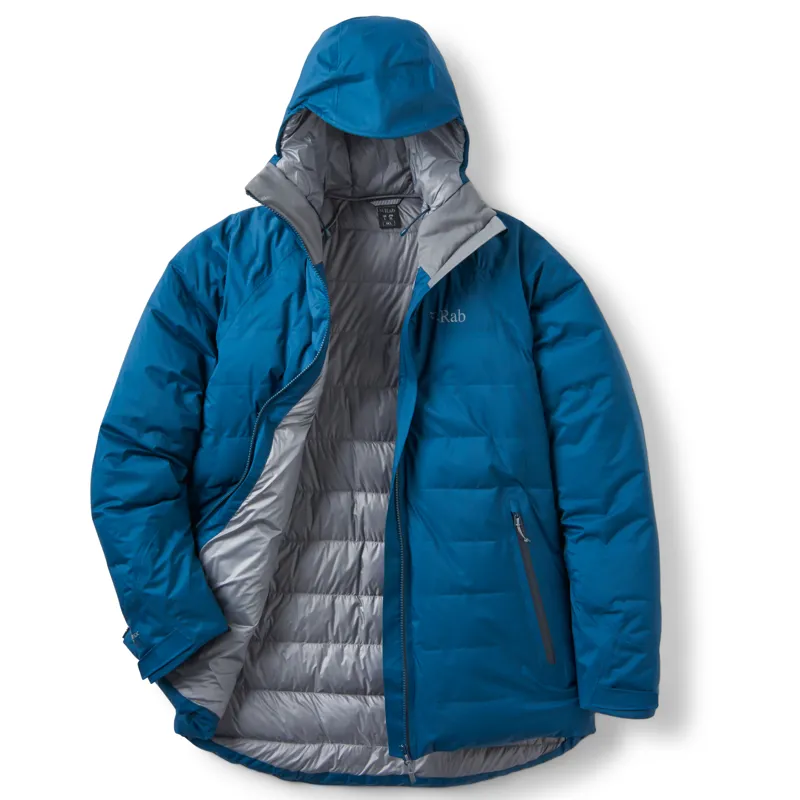 Rab Valiance Jacket Mens Waterproof Insulated Coat Tempest Blue-2