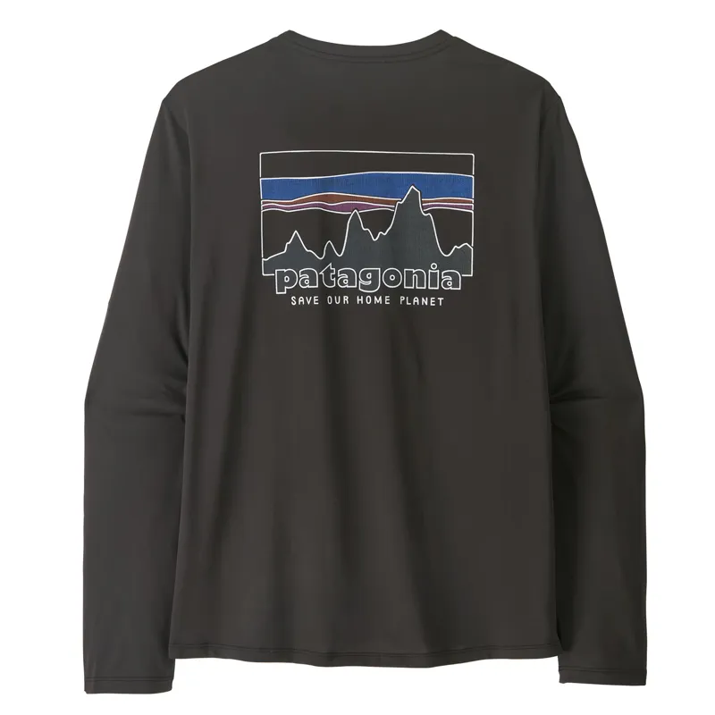 Patagonia Cap Cool Daily Long Sleeve 73 Skyline Men's Black