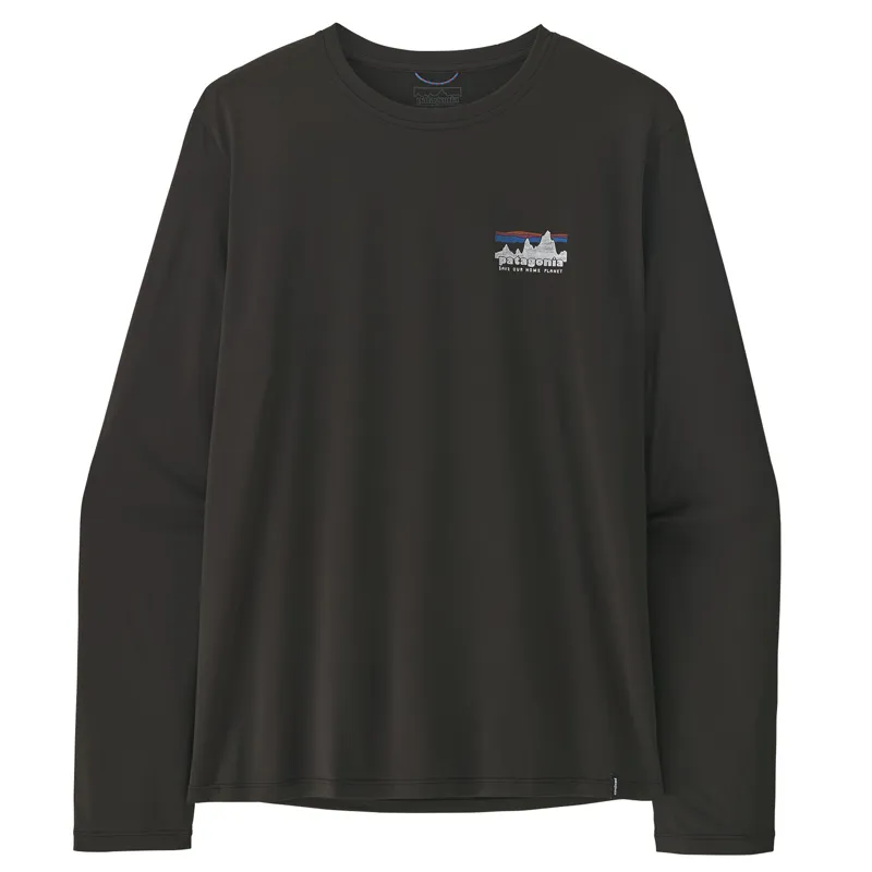 Patagonia Cap Cool Daily Long Sleeve 73 Skyline Men's Black-1