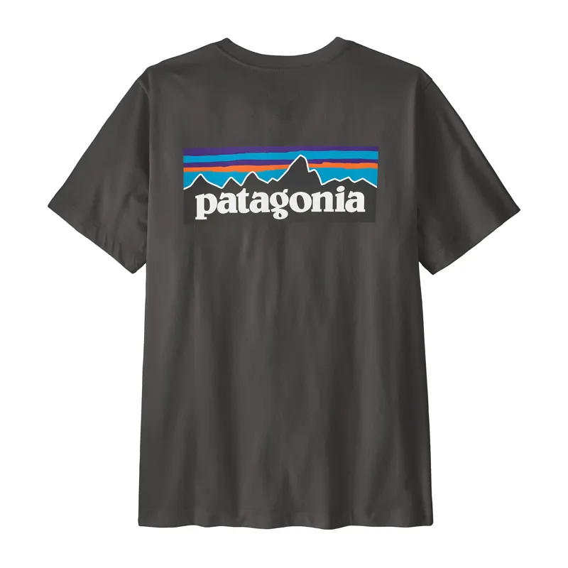 Patagonia P6 Logo T-Shirt Men's Ink Black