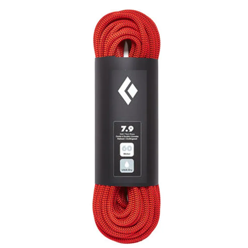 Black Diamond 7.9mm x 60m Dry Rope - Orange