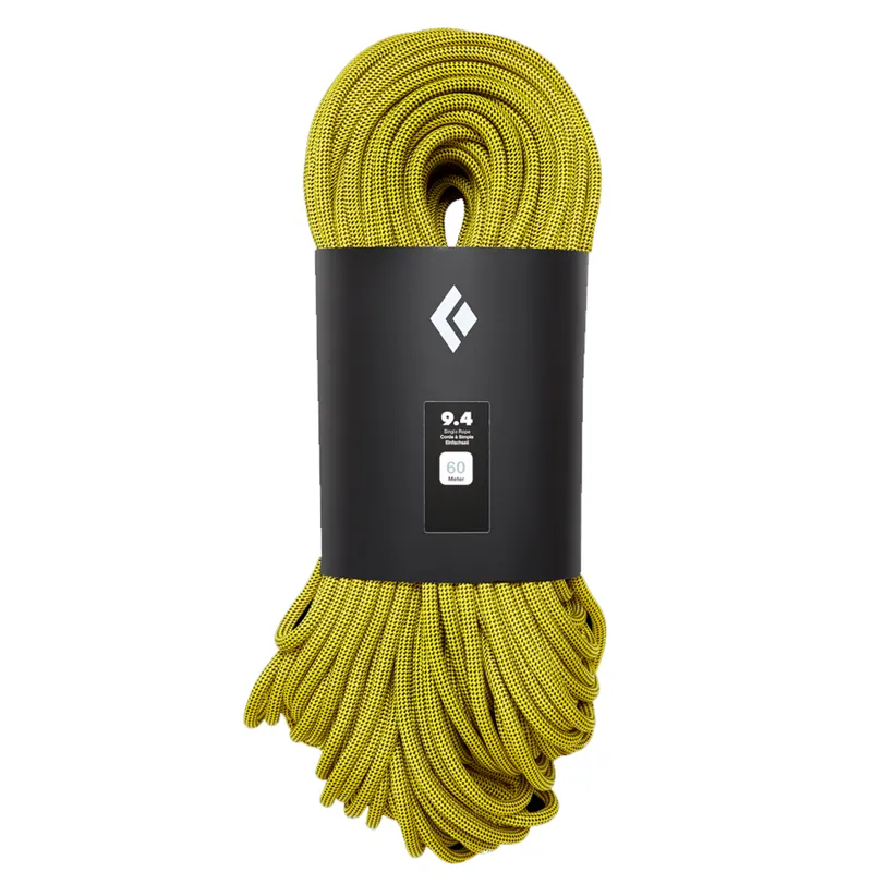 Black Diamond 9.4 x 60m - Gold Climbing Rope - Single Rope