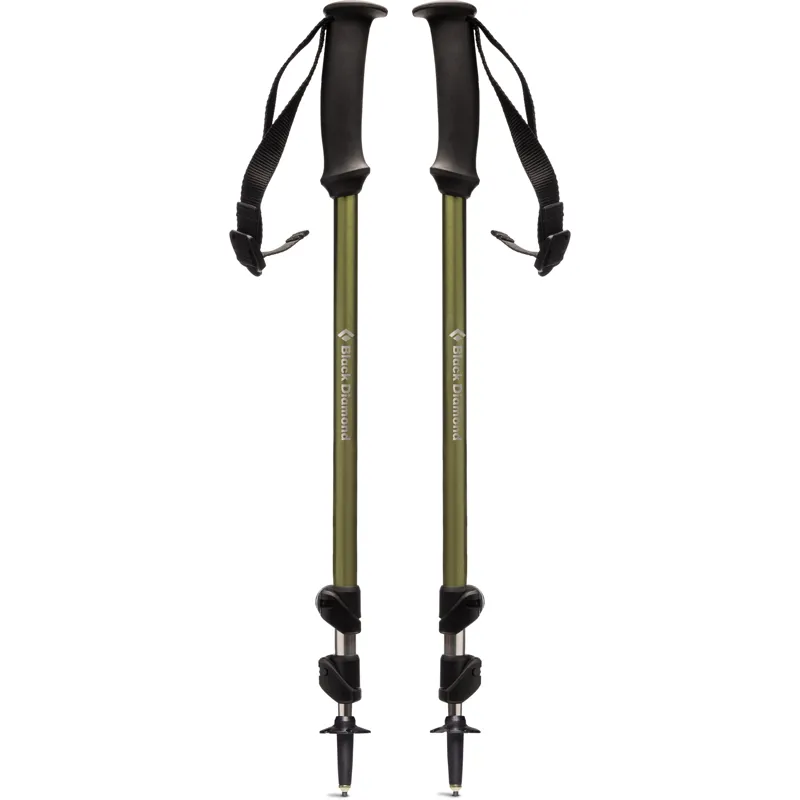 2023 Black Diamond Trail Explorer 3 Trekking Poles Burnt Olive Green