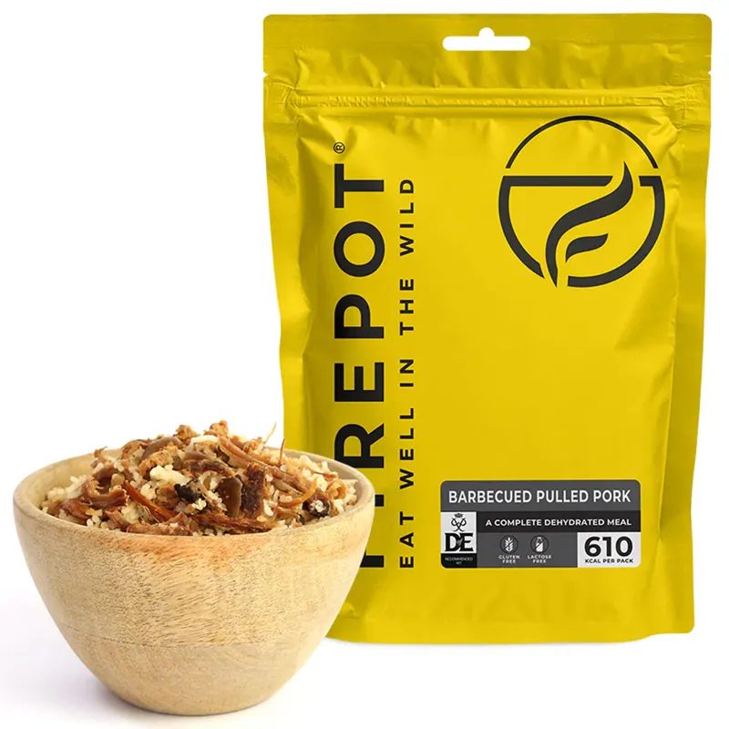 Firepot Barbecued Pulled Pork 125g Pack - 610 kCal