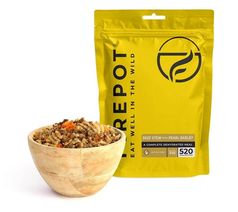 Firepot Beef Stew with Pearl Barley 110g Pack - 520kCal