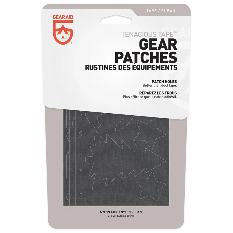 Gear Aid Tenacious Tape Gear Patches - 20 Patches Black