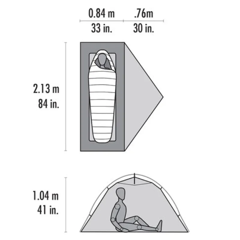 2023 MSR Access 1 Lightweight 4 Season Tent Green-2