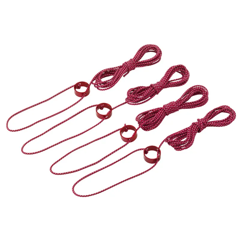 2023 MSR Tent Guy Lines Regular  4 x 8ft Red