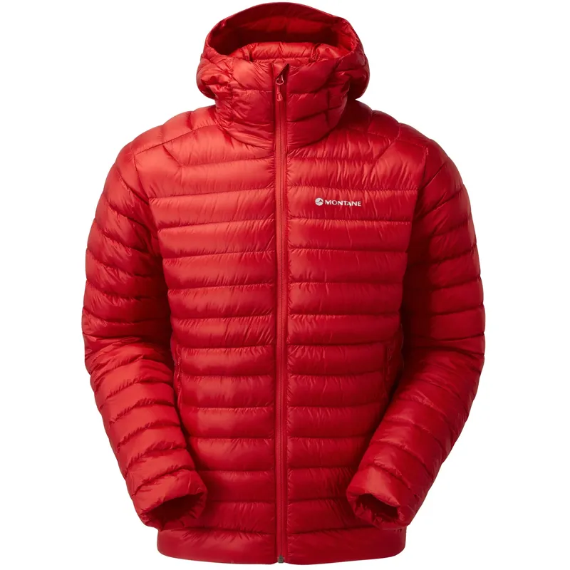 Montane Anti-Freeze Jacket Men's Adrenaline Red Packable Hooded Down