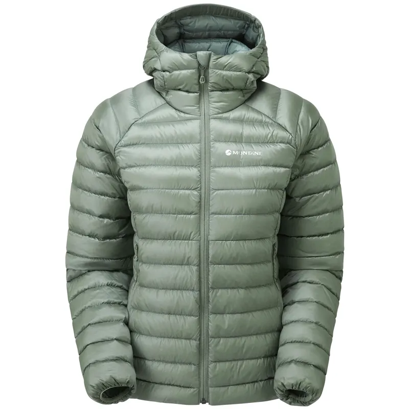 Montane Anti-Freeze Jacket Women's Pale Sage Packable Hooded Down Jacket