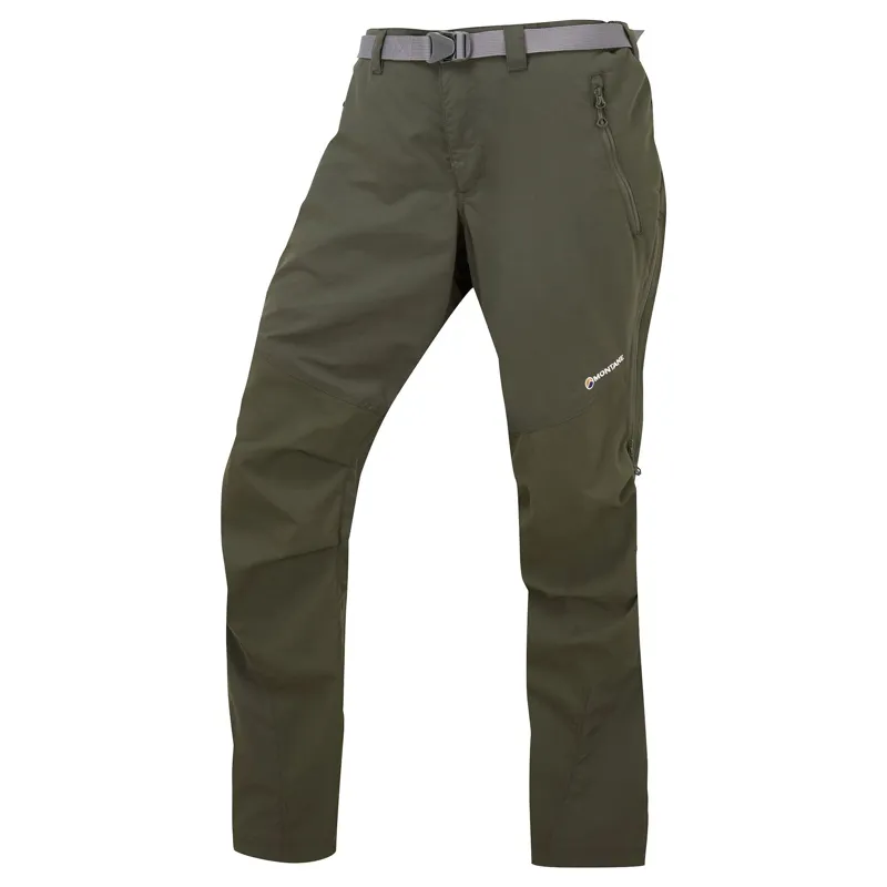 2022 Montane Terra Pants Mens Regular Leg Softshell Trousers Oak Green