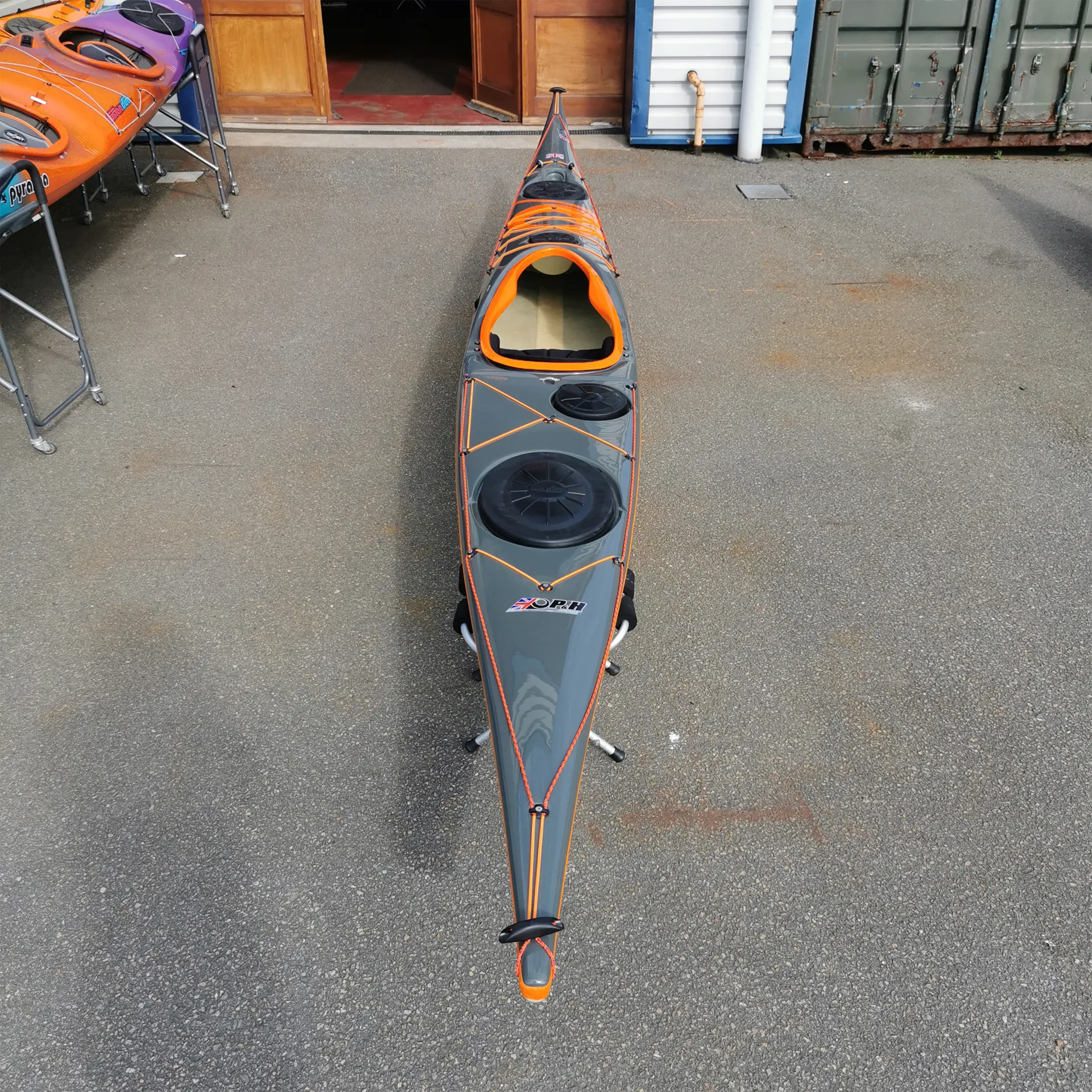 P and H Cetus MV Sea Kayak Lightweight Carbon Kevlar Grey Red