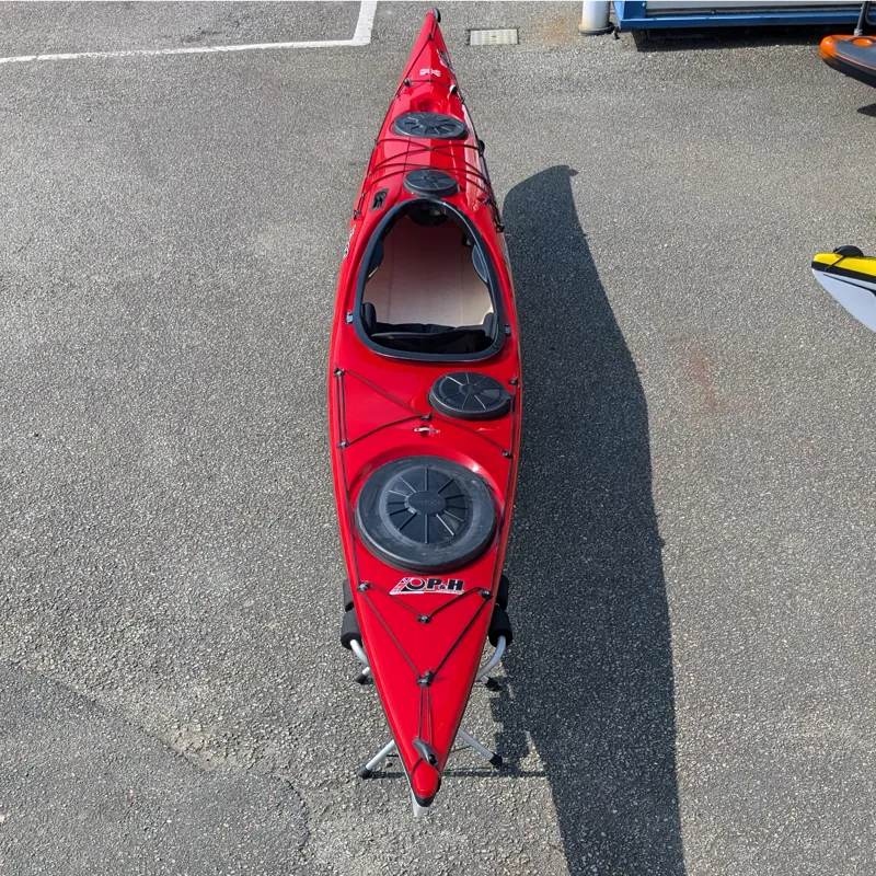 P and H Virgo Composite Sea Kayak Classic Diolen Construction Red-3