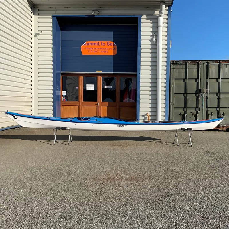 P and H Volan 160 Sea Kayak - Pacific Blue with Day Hatch and Mini Bow Hatch