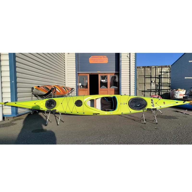P and H Delphin 155 Sea Kayak - Lizard Green-1