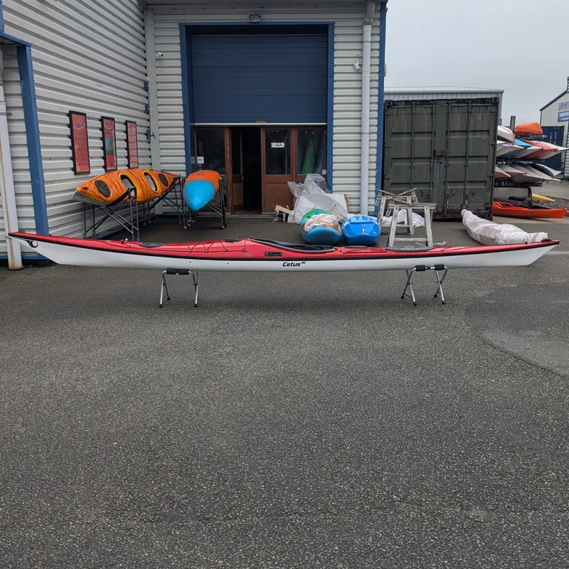 P and H Cetus MV Sea Kayak Classic Construction Signal Red / Black / White-1