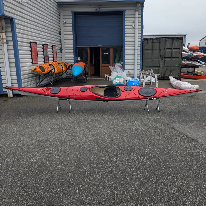 P and H Cetus MV Sea Kayak Classic Construction Signal Red / Black / White