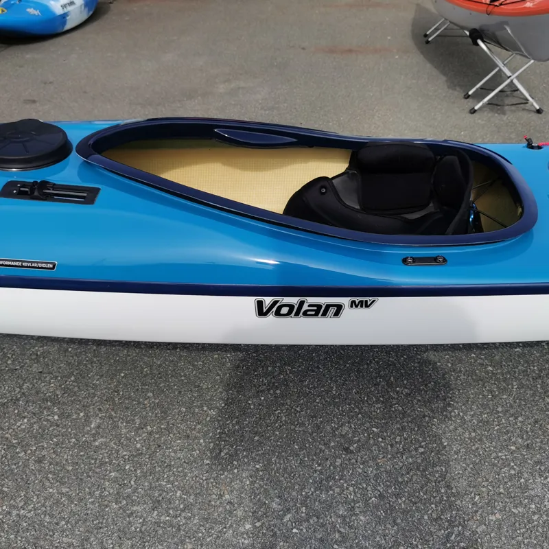 P and H Volan 160 Sea Kayak - Pacific Blue with Day Hatch and Mini Bow Hatch-4