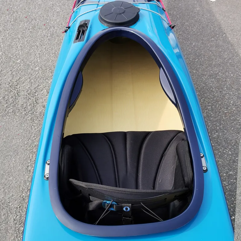 P and H Volan 160 Sea Kayak - Pacific Blue with Day Hatch and Mini Bow Hatch-2