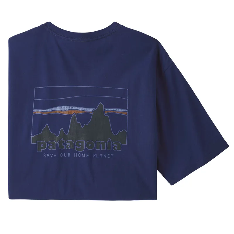 Patagonia '73 Skyline Organic T- Shirt Men's - Sound Blue