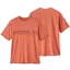 2023 Patagonia Capilene Cool Daily Graphic T-Shirt Men's - Line Logo Ridge Stripe Quartz Coral X-Dye