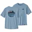 Patagonia Capilene Cool Daily Graphic T-Shirt Men's - Skyline Stencil Steam Blue X-Dye