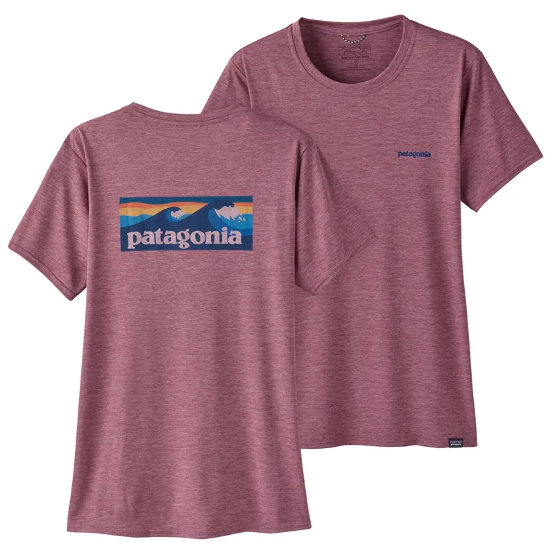 2023 Patagonia Cap Cool Daily Graphic Shirt Women's Boardshort Logo Evening Mauve