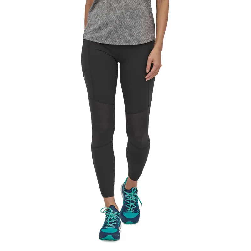 Patagonia Endless Run 7/8ths Tights Womens - Black Trail Running Tights-1