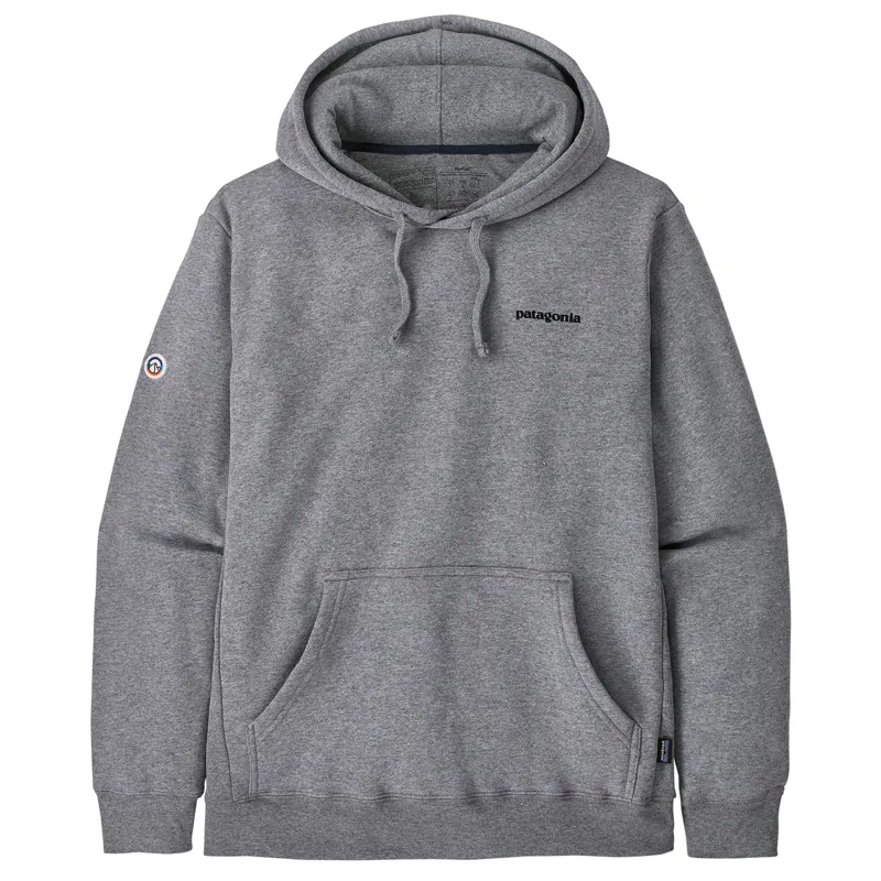 Patagonia Fitz Roy Icon Uprisal Unisex Gravel Heather Hoody