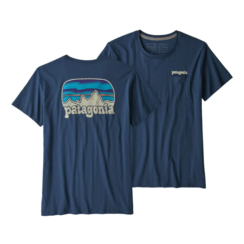 Patagonia Fitzroy Far Out Organic Crew Womens Stone Blue
