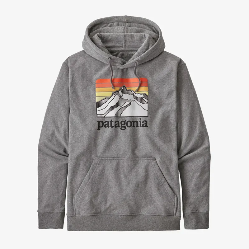 Patagonia Line Logo Ridge Uprisal Hoody Gravel Heather Mens