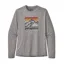 Patagonia Long-Sleeved Capilene Cool Daily Graphic Shirt Mens Line Logo Ridge Feather Grey