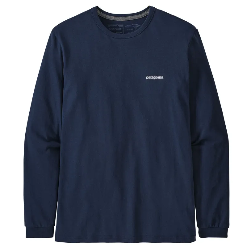Patagonia Long Sleeve P-6 Logo Responsibili-Tee Women's - Tee New Navy-3