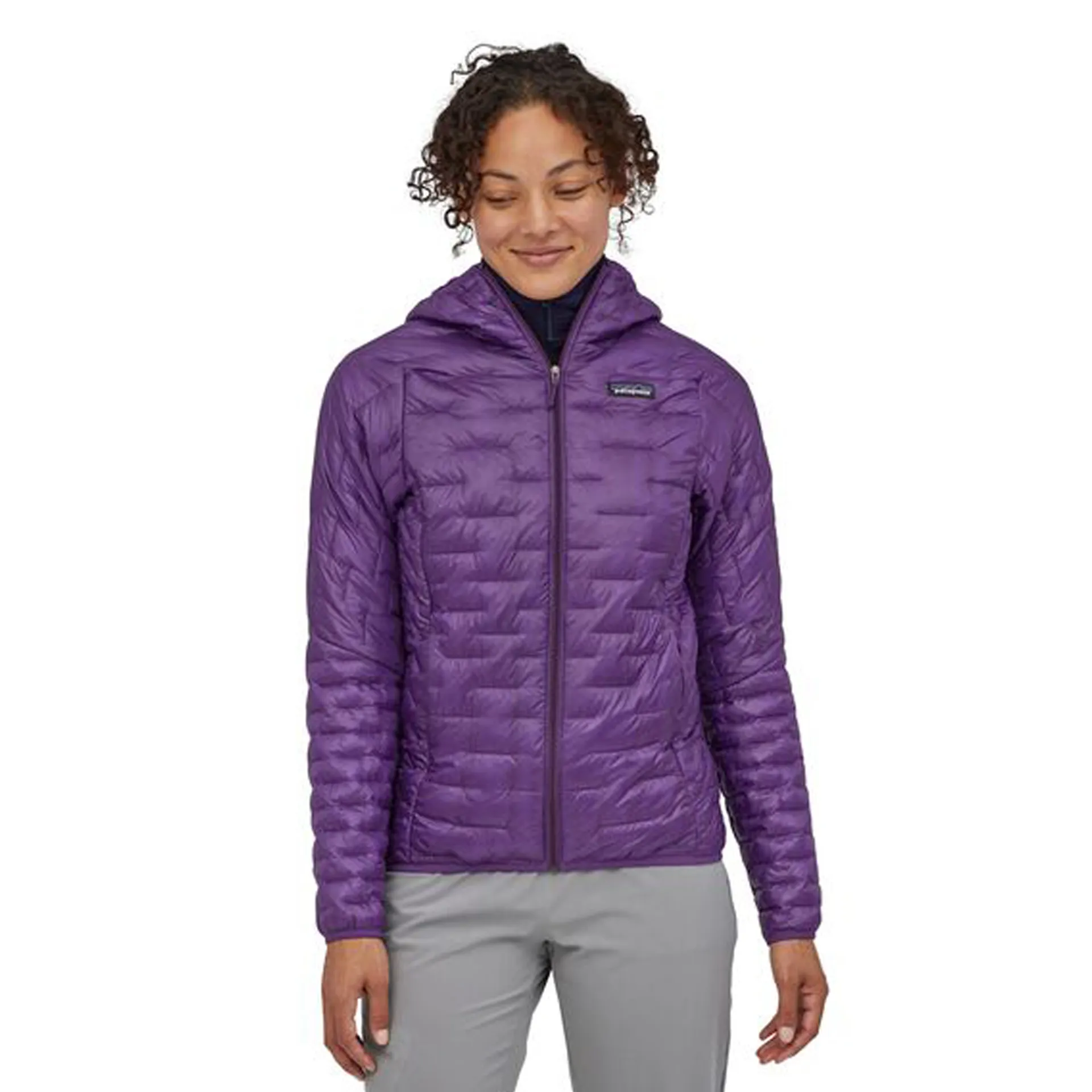 Patagonia Micro Puff Hoody Purple Womens Synthetic Jacket