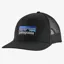 Patagonia P-6 Logo Trucker Cap Unisex Black Hat